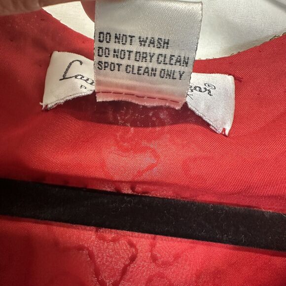 Lawrence Kazar New York Vintage Heavy Beaded Blazer Jacket 100% Silk XL Formal - Picture 15 of 16